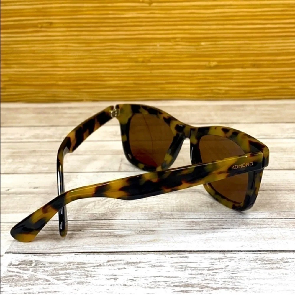 KOMONO sunglasses The Allen Tortoise Demi Brown Tan NEW